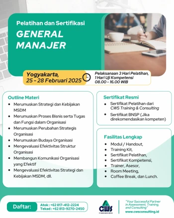 Sertifikasi General Manajer