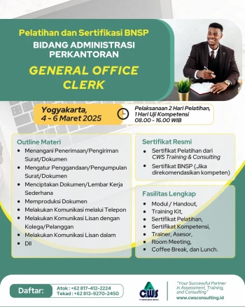 Sertifikasi General Office Clerk