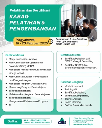 Sertifikasi Kabag Pelatihan dan Pengembangan SDM