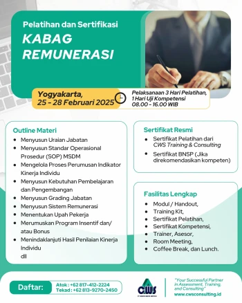 Sertifikasi Kepala Bagian Remunerasi