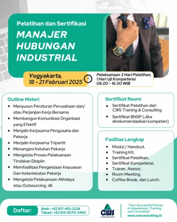 Sertifikasi Manajer Hubungan Industrial