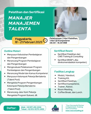 Sertifikasi Manajer Manajemen Talenta