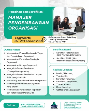 Sertifikasi Manajer Pengembangan Oganisasir