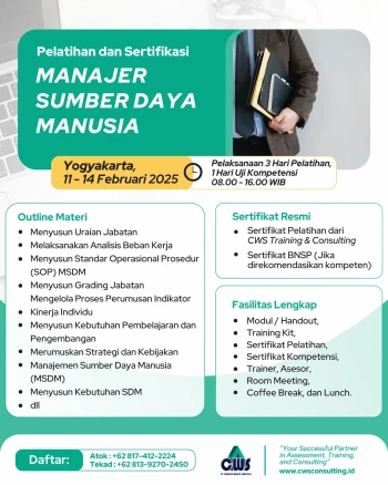 Sertifikasi BNSP Manajer SDM