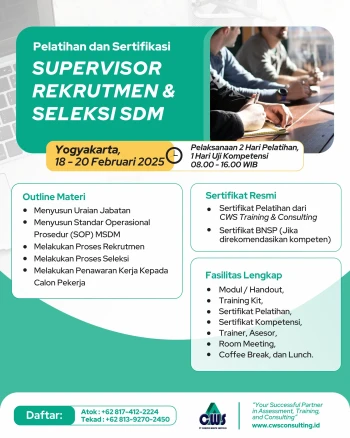 Sertifikasi Supervisor Rerkutmen