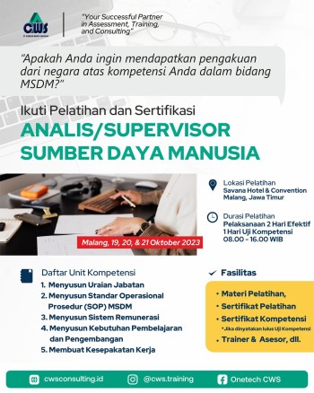 Sertifikasi Supervisor SDM