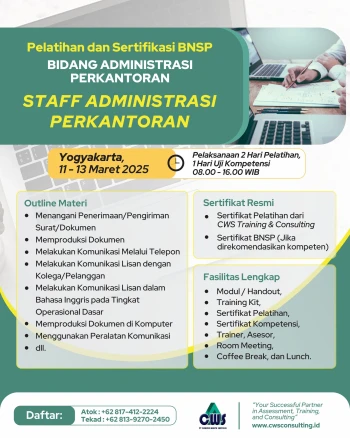 Sertifikasi Staff Administrasi