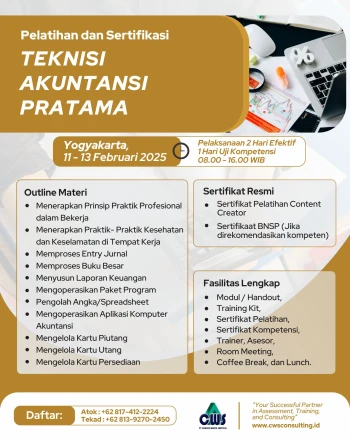 Sertifikasi Teknisi Akuntansi Pratama