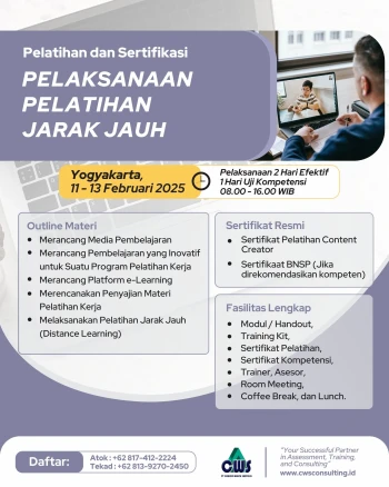 Pelaksanaan Pelatihan Jarak Jauh