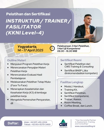 Sertifikasi Instruktur Level 4 TOT