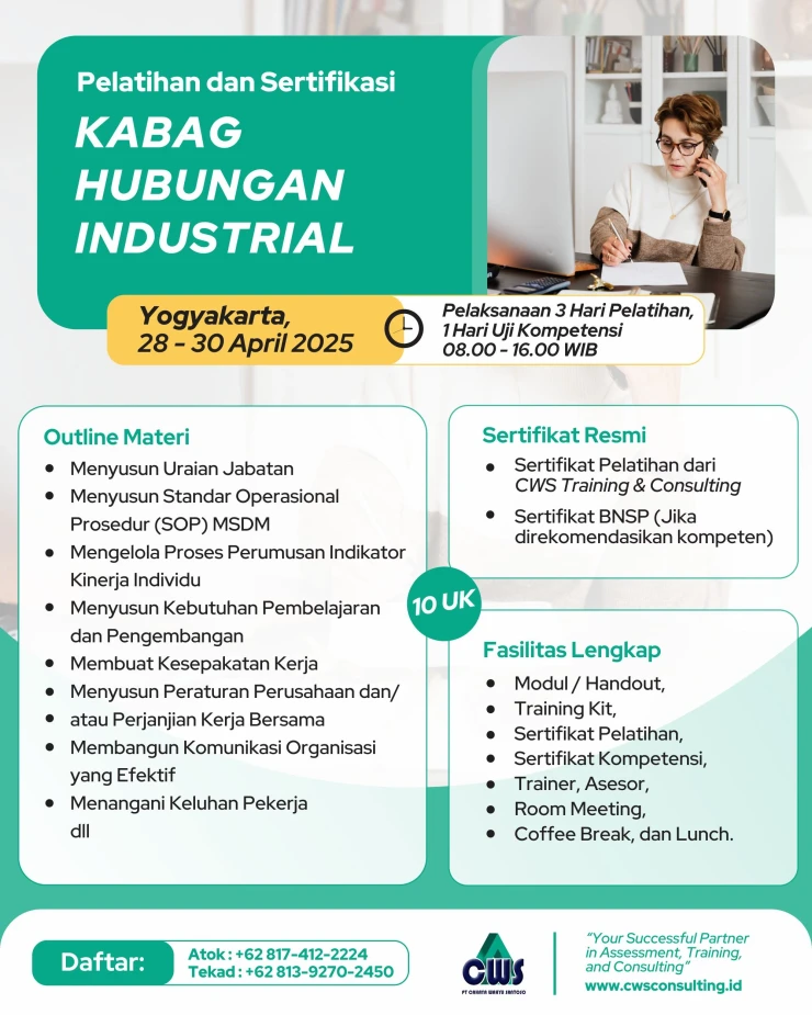 Sertifikasi Kepala Bagian Hubungan Industrial