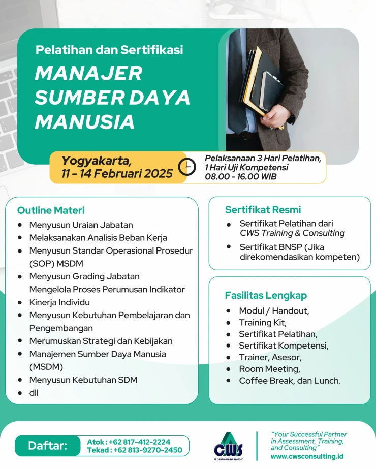 Sertifikasi BNSP Manajer SDM