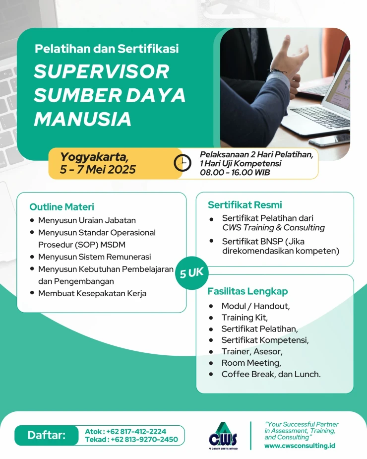 sertifikasi spv sdm