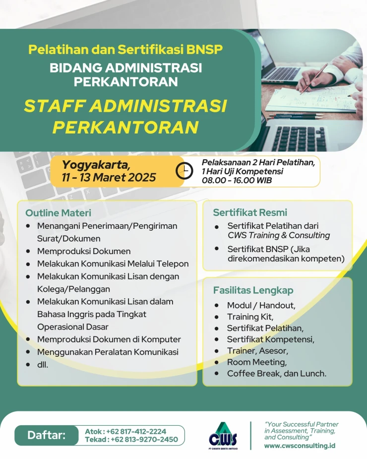 Sertifikasi Staff Administrasi